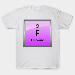 Fluorine Element Tile - Periodic Table T-Shirt